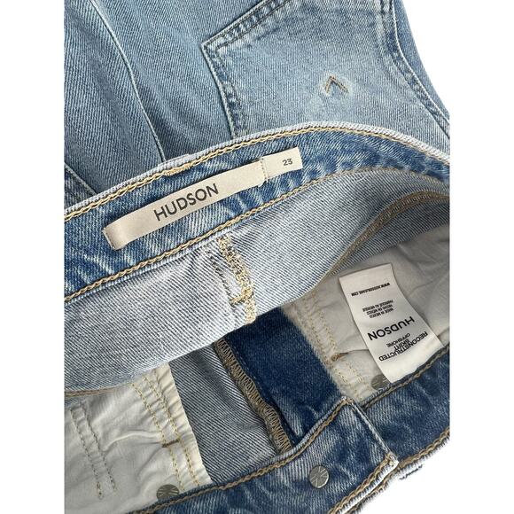 Hudson Reconstructed Denim Midi Skirt in Offshore - Picture 12 of 15